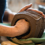 Patricia Shone in her studio 2018